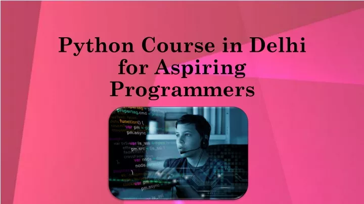 python course in delhi for aspiring programmers