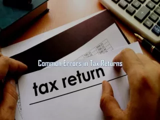 Common Errors in Tax Returns