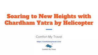 Soaring to New Heights with Chardham Yatra by Helicopter