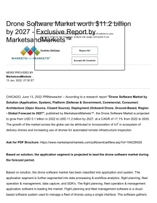 drone software market worth 11 2 billion by 2027