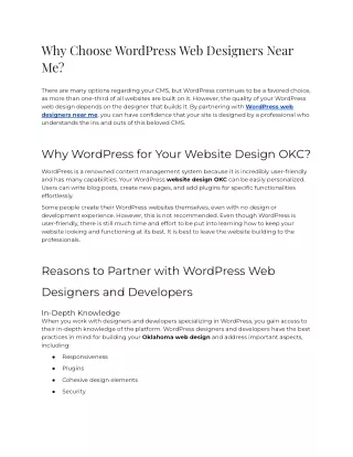 2023 - Why Choose WordPress Web Designers Near Me (1)