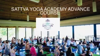 Sattva Yoga Academy Advance Course