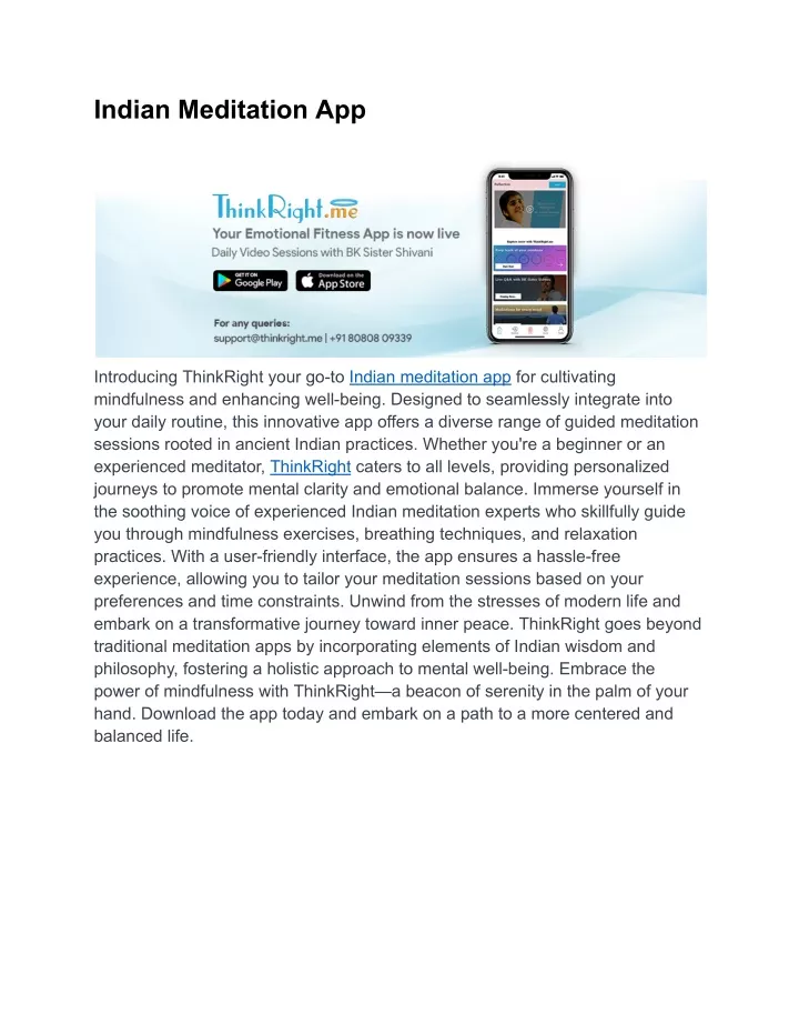 indian meditation app