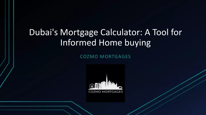 dubai s mortgage calculator a tool for informed home buying