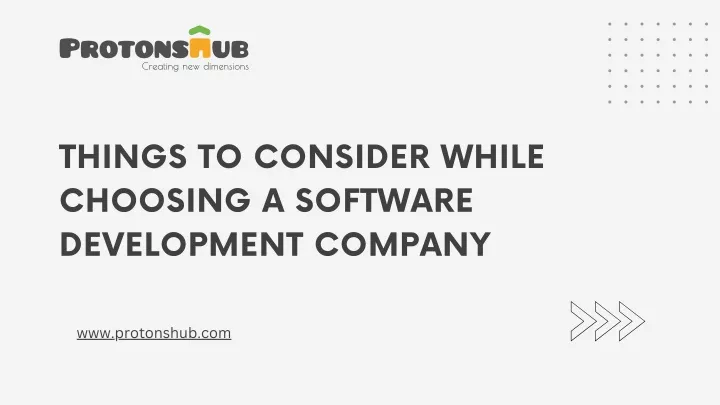 things to consider while choosing a software