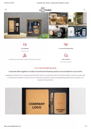 Corporate Gifts In Dubai