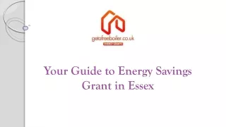 Your Guide to Energy Savings Grant in Essex