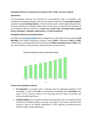 smartphone market a comprehensive analysis