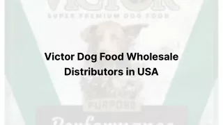 Victor Dog Food Wholesale Distributors in USA