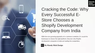 Cracking the Code Why Every Successful E-Store Chooses a Shopify Development Company from India