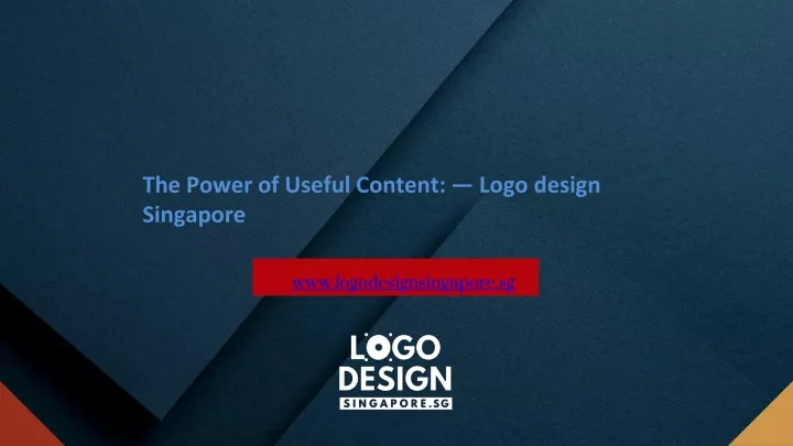 the power of useful content logo design singapore