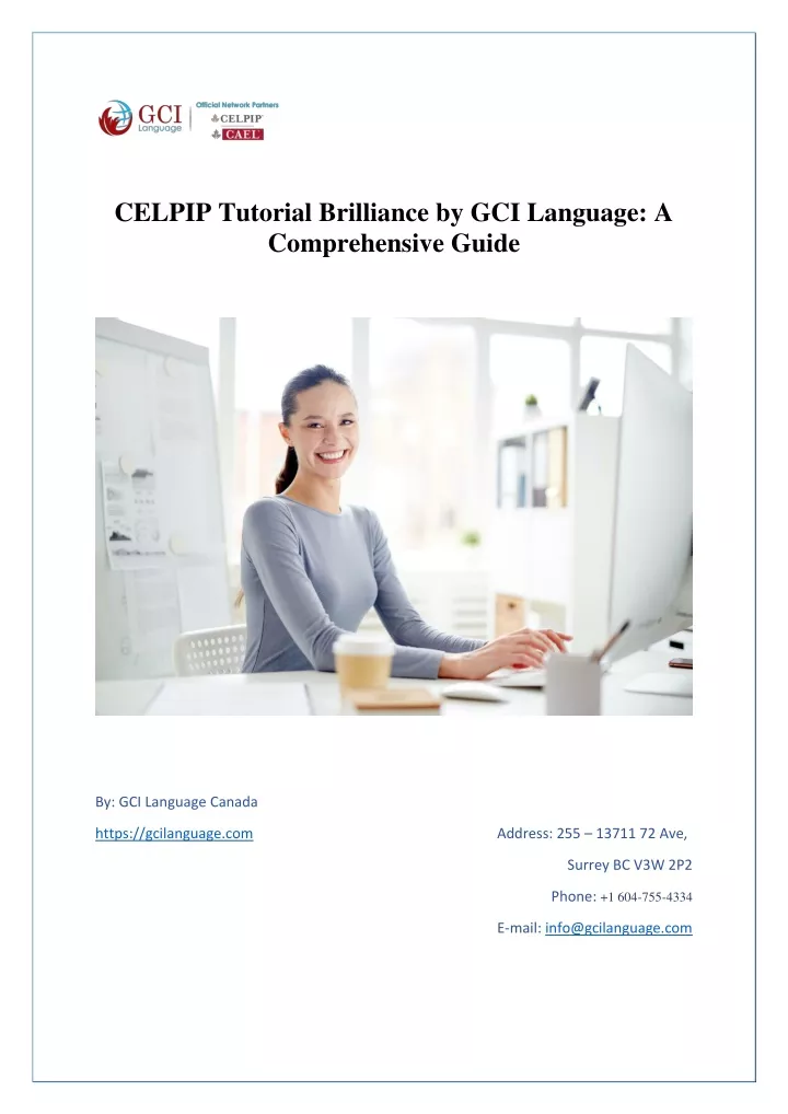 celpip tutorial brilliance by gci language