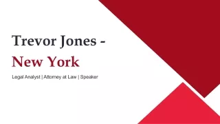 Trevor Jones - New York - A Dynamic Professional