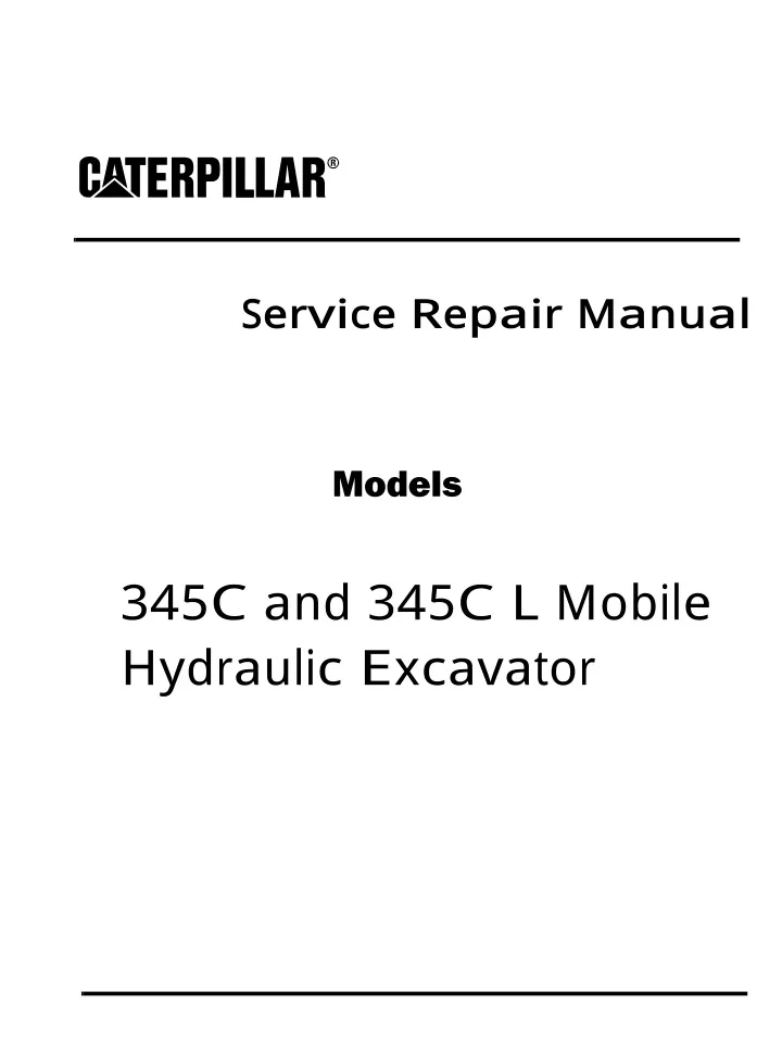 service repair manual