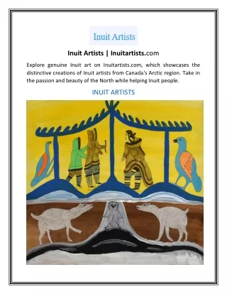 inuit artists inuitartists com