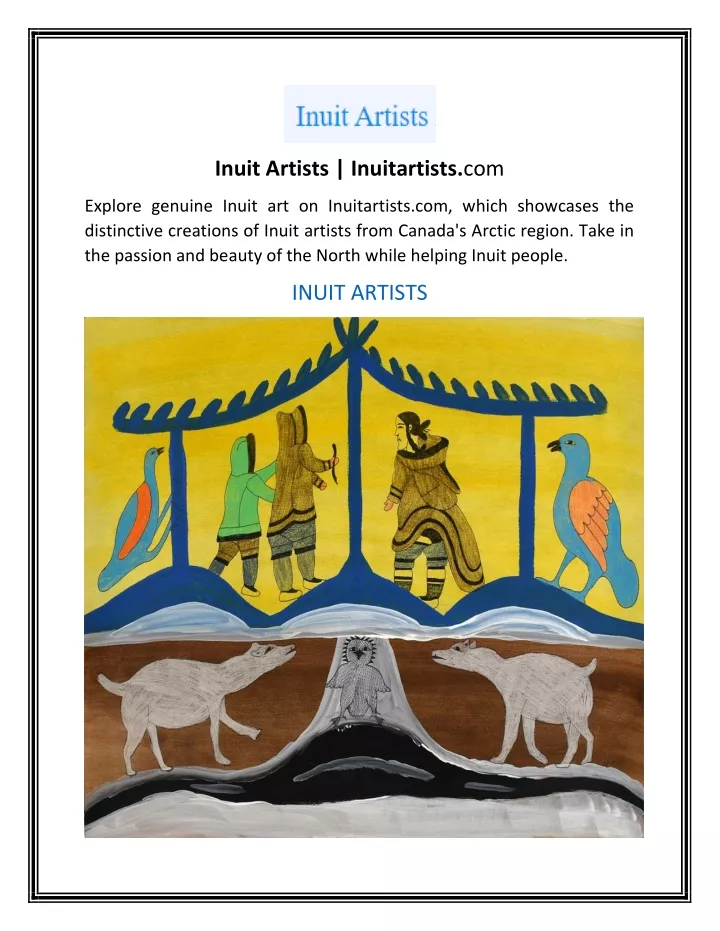 inuit artists inuitartists com