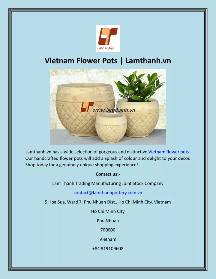vietnam flower pots lamthanh vn