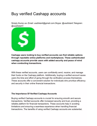 Buy verified Cashapp accounts (1)