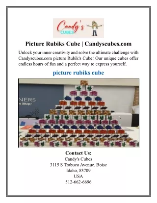 Picture Rubiks Cube | Candyscubes.com
