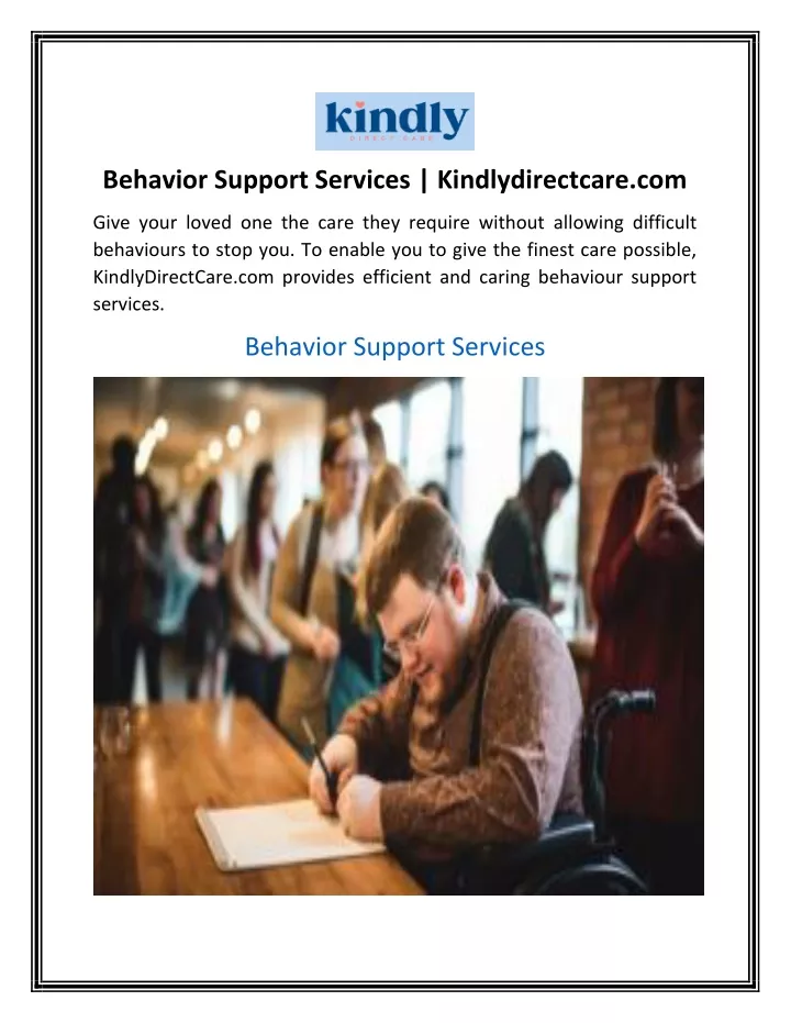 behavior support services kindlydirectcare com