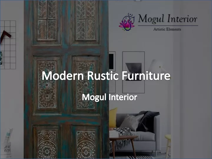modern rustic furniture