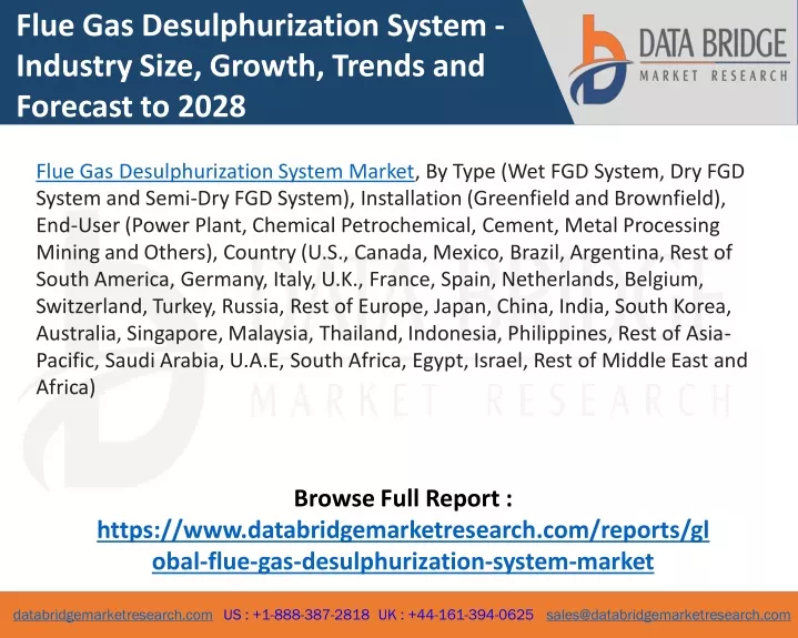 flue gas desulphurization system industry size