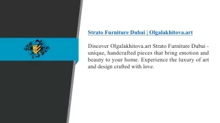 Strato Furniture Dubai  Olgalakhitova.art