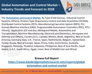 global automation and control market industry