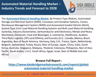 automated material handling market industry