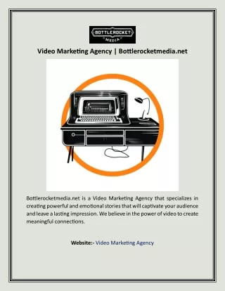 Video Marketing Agency Bottlerocketmedia.net