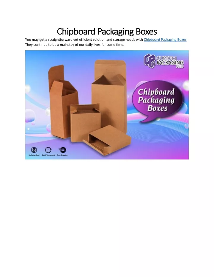 chipboard packaging boxes chipboard packaging