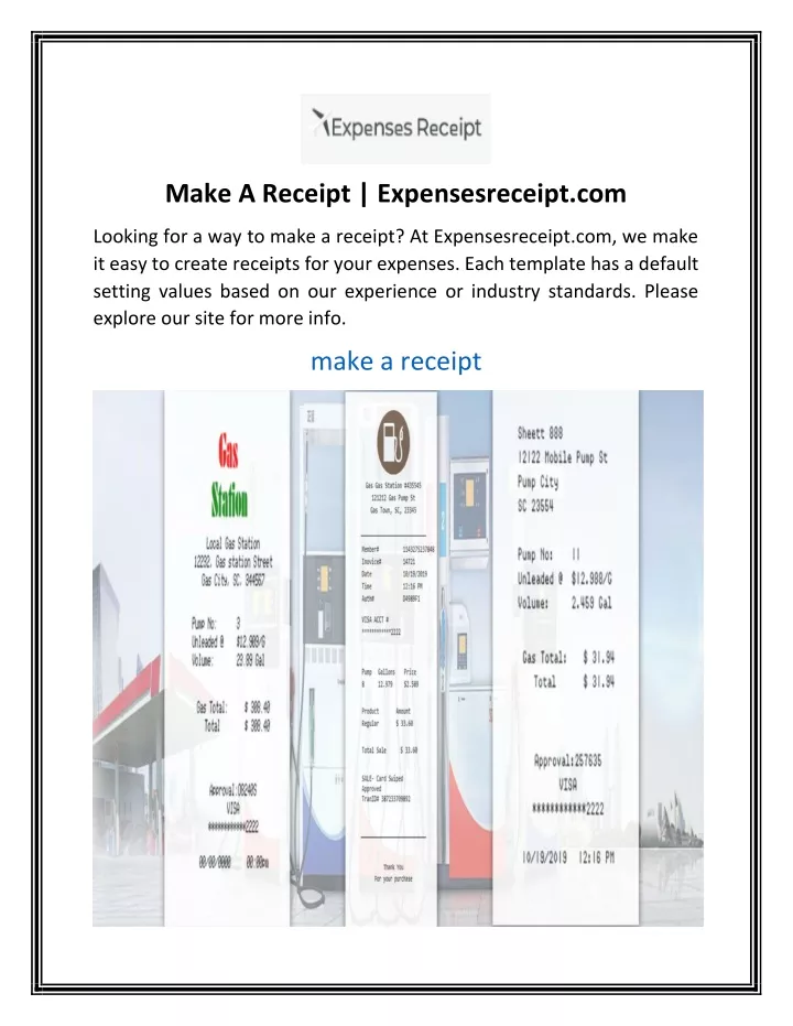 make a receipt expensesreceipt com