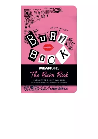 read ❤️ebook (✔️pdf✔️) Mean Girls: The Burn Book Hardcover Ruled Journal