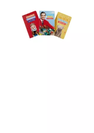 ✔️READ ❤️Online Mister Rogers Neighborhood Pocket Notebook Collection Set of 3 C