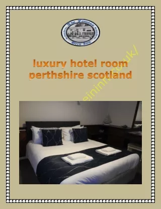 luxury hotel room perthshire scotland