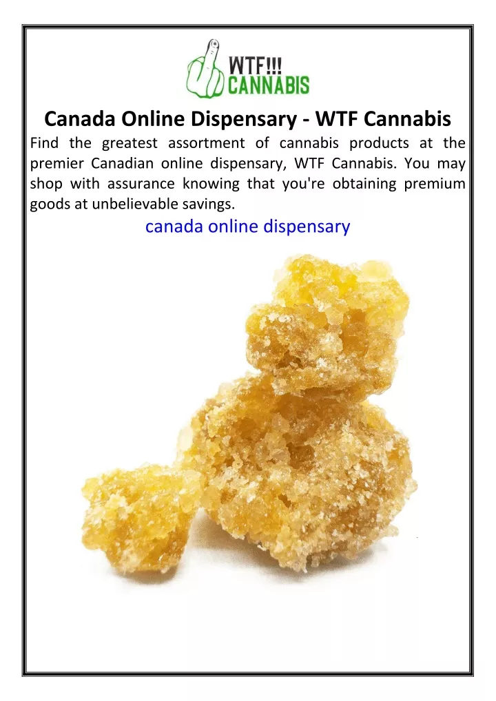 canada online dispensary wtf cannabis find