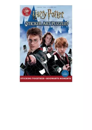 read ❤️ebook (✔️pdf✔️) Harry Potter Sticker Art Puzzles