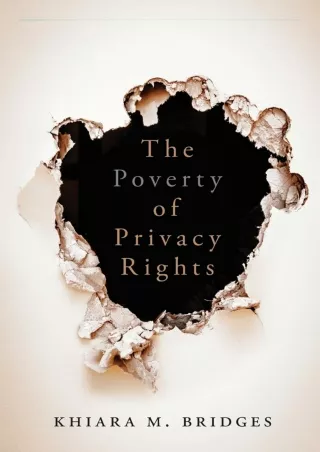 get [PDF] ❤Download⭐ The Poverty of Privacy Rights