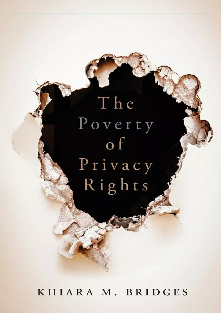 get pdf download the poverty of privacy rights