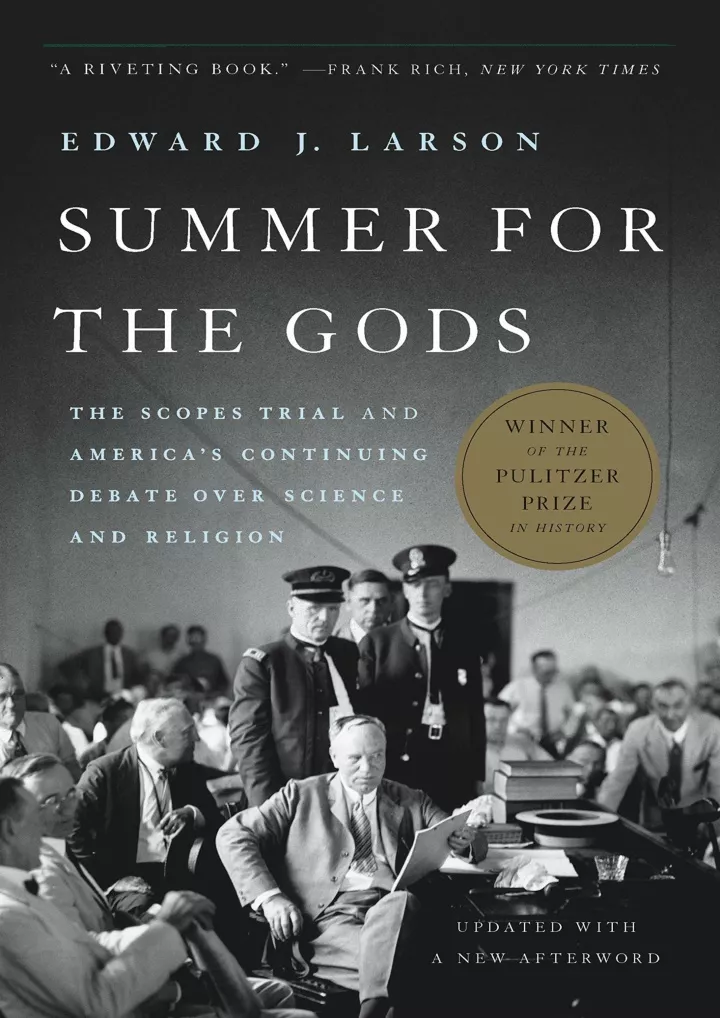 read pdf summer for the gods the scopes trial