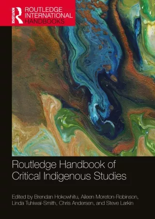 PDF/❤READ/Download⭐  Routledge Handbook of Critical Indigenous Studies (Routledg