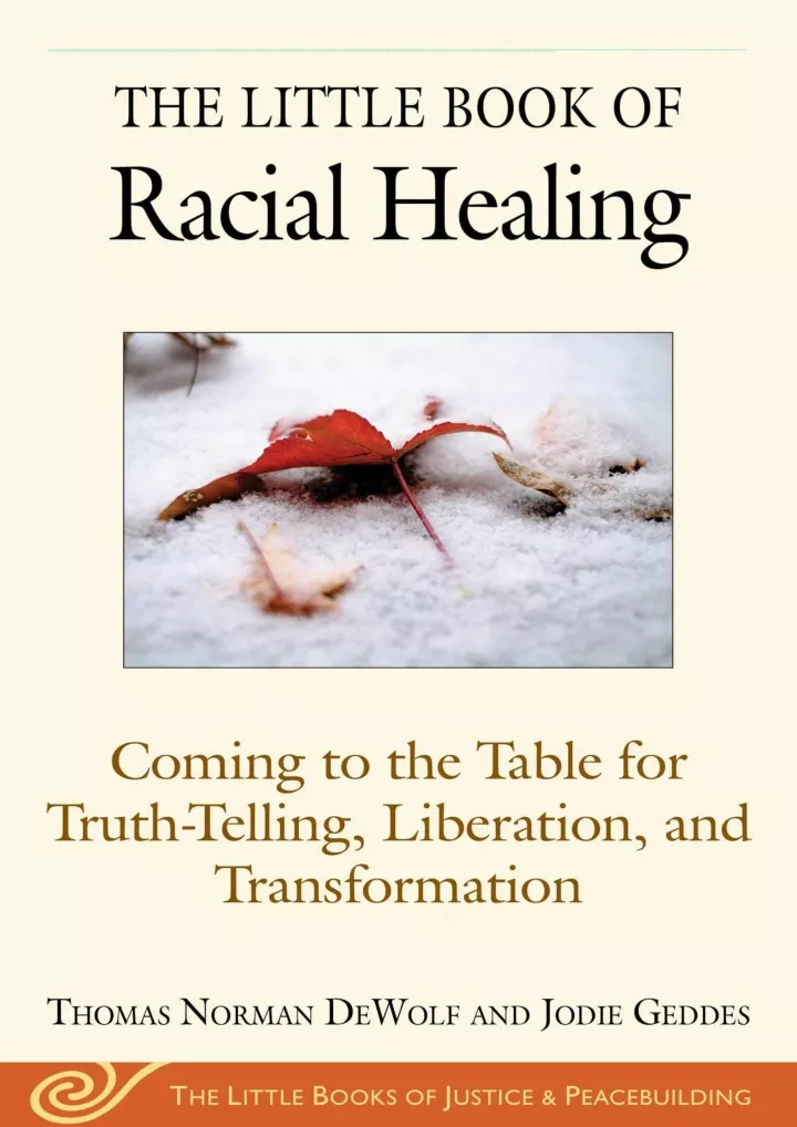 read pdf the little book of racial healing coming