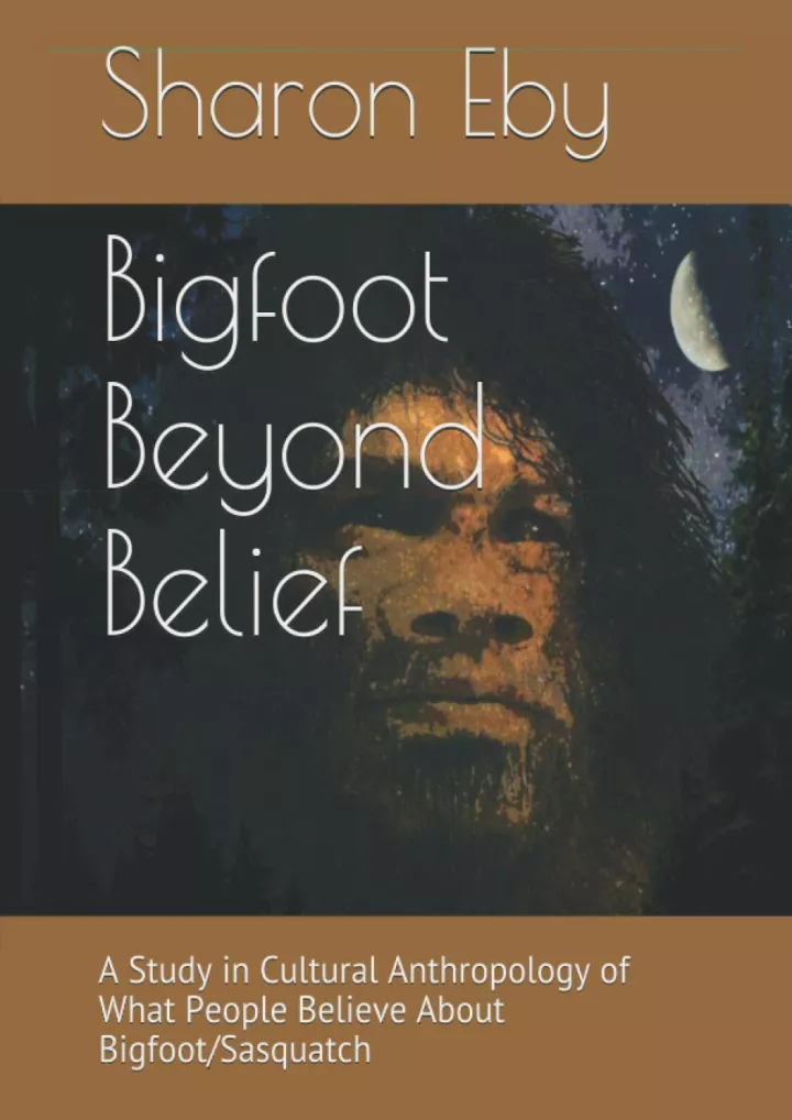 read ebook pdf bigfoot beyond belief a study