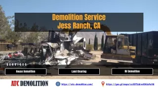 Demolition Service Jess Ranch, CA