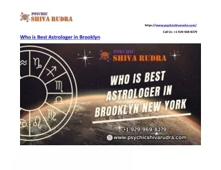 Who is Best Astrologer in Brooklyn