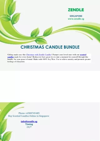 CHRISTMAS CANDLE BUNDLE