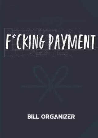Ebook❤️(Download )⚡️ Monthly Bill Planner And Organizer For Money: Bill Tracker Payment Ch