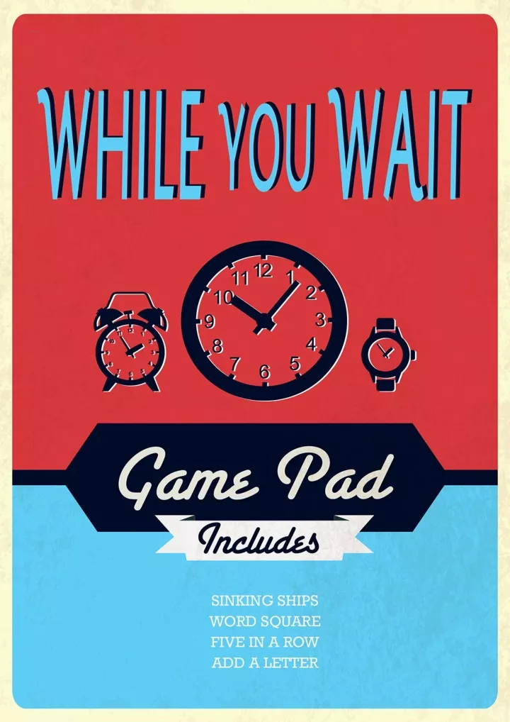 while you wait game pad