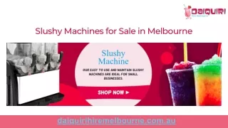 Slushy Machines for Sale in Melbourne