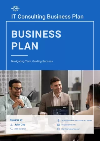 it consulting business plan